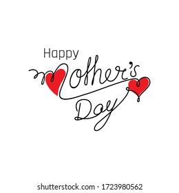  vector illustration of Happy Mother's day greeting card design