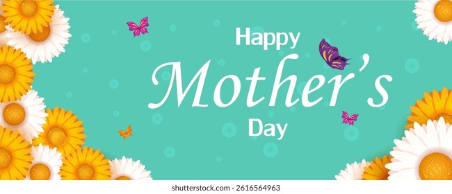 vector illustration of Happy Mother's Day celebration background