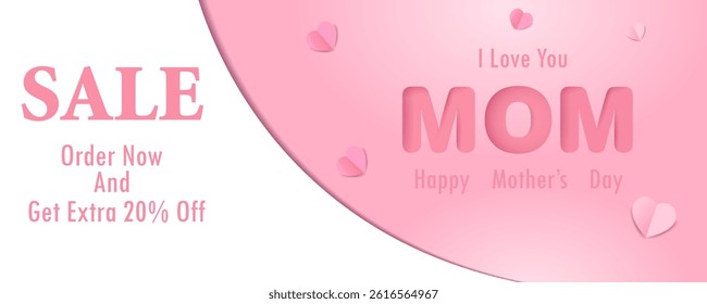 vector illustration of Happy Mother's Day celebration background