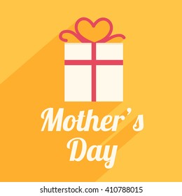 Vector illustration of Happy Mothers's Day Typographical Background.
