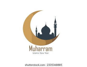 Vector Illustration Happy Muharram Islamic New Year Background