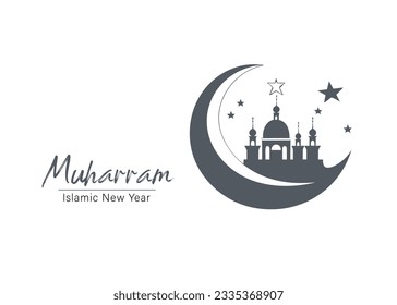 Vector Illustration Happy Muharram Islamic New Year Background