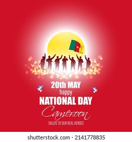 Vector illustration for happy National day Cameron.