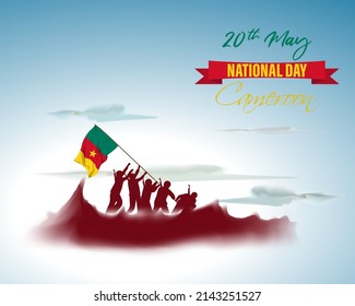 Vector illustration for happy National day Cameron.