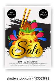Vector illustration of Happy Navratri festival offer Poster.