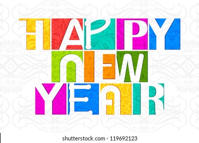 vector illustration of Happy New Year wallpaper