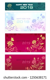 vector illustration of happy new year.