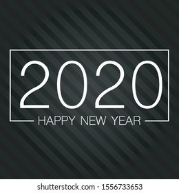 vector illustration of happy new year gold and black collors place for text christmas 2019 2020
