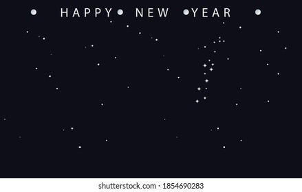 vector illustration of Happy new year card