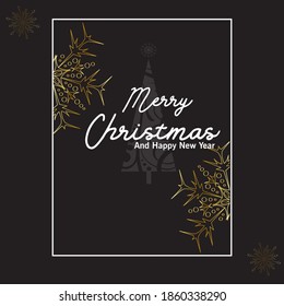 Vector illustration of happy new year . Marry christmas posters set. Posters with place for text. Marry christmas background for flayers and brochure