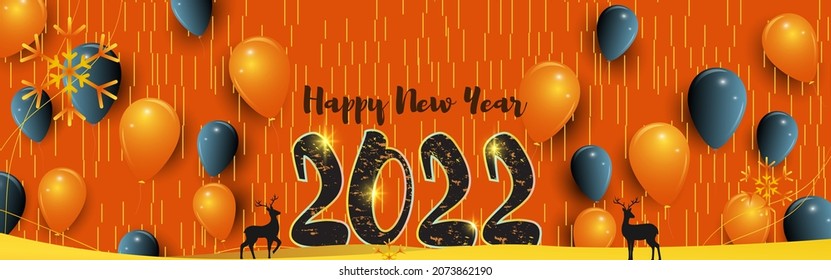 ilustración vectorial para el año nuevo feliz -2022