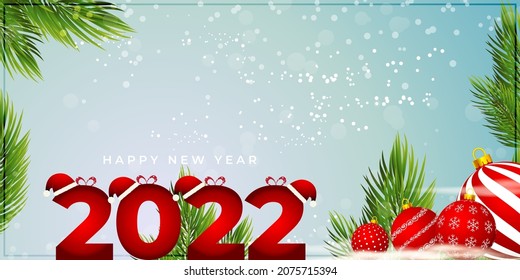 ilustración vectorial para el año nuevo feliz -2022