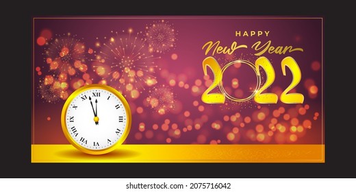 Vektorgrafik für das glückliche neue Jahr -2022