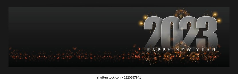 Vector illustration for Happy New year 2023 background poster banner flyer card