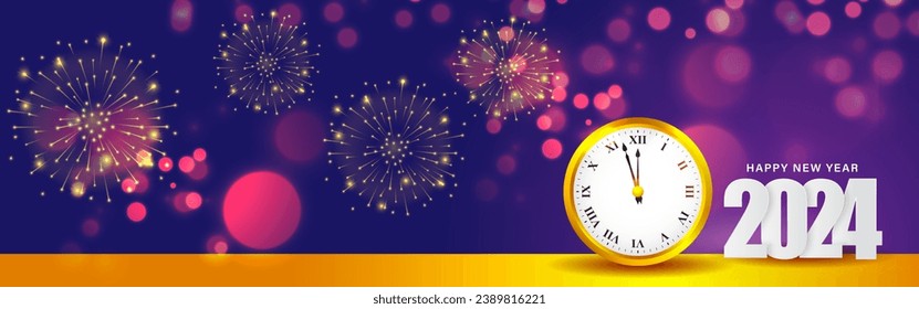 Vector illustration of Happy New Year social media feed template