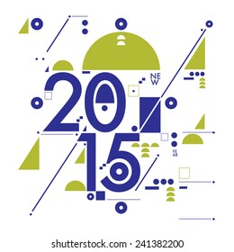 vector illustration happy new year poster 