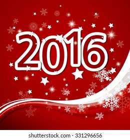 Vector Illustration of a Happy New Year Text Design