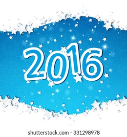 Vector Illustration of a Happy New Year Text Design
