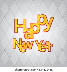 Vector illustration of Happy New Year.