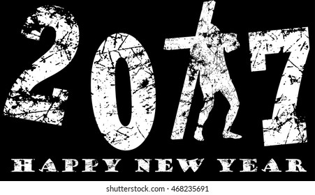 Vector illustration of a happy new year