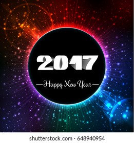 Vector illustration of Happy New Year 2017 Background