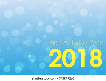 vector illustration of happy new year 2018, can use for design.
