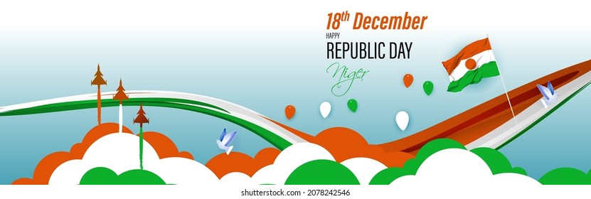 Vector illustration of happy Niger republic day