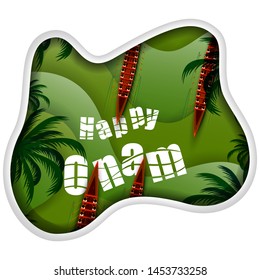 vector illustration of Happy Onam Big Shopping Sale Advertisement background for Festival of South India Kerala