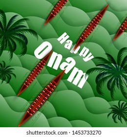 vector illustration of Happy Onam Big Shopping Sale Advertisement background for Festival of South India Kerala