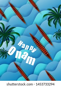 vector illustration of Happy Onam Big Shopping Sale Advertisement background for Festival of South India Kerala