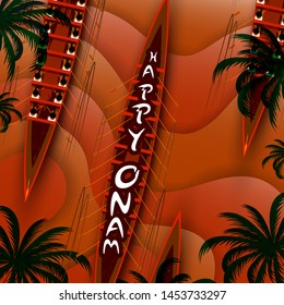 vector illustration of Happy Onam Big Shopping Sale Advertisement background for Festival of South India Kerala