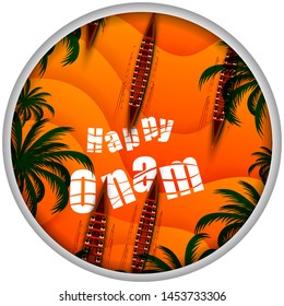 vector illustration of Happy Onam Big Shopping Sale Advertisement background for Festival of South India Kerala