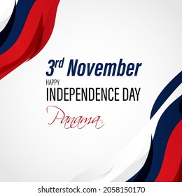 Vector illustration of happy Panama independence day