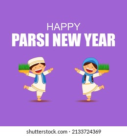 vector illustration for Happy Parsi new year, Navroj Mubarak