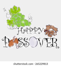 Vector illustration for Happy Passover.