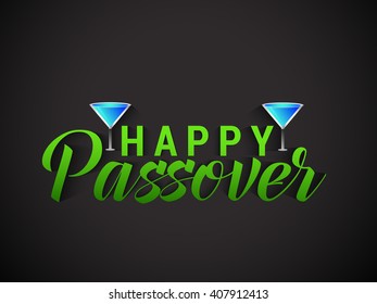 Vector illustration of happy passover.