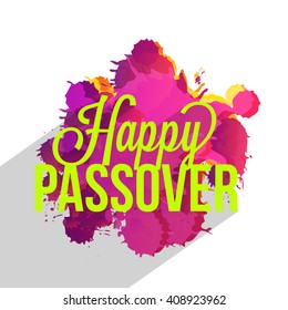 Vector illustration of happy passover.