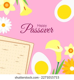 Vector illustration Happy Passover greeting
