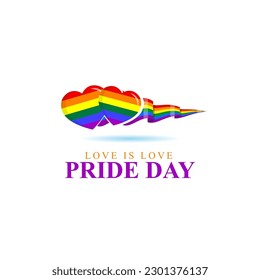 Vector illustration of Happy Pride Month social media story feed set mockup template