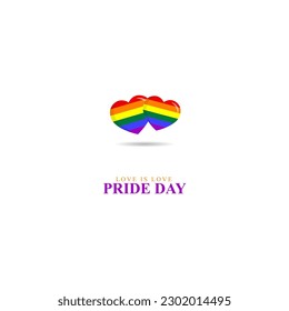 Vector illustration of Happy Pride Month social media story feed set mockup template