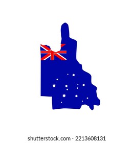 Vector illustration of Happy Queensland Day, queensland australia themed decorative element
