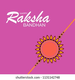 Vector illustration for Happy Raksha Bandhan with Beautiful background for Indian Festival celebration.