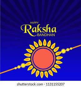Vector illustration for Happy Raksha Bandhan with Beautiful background for Indian Festival celebration.