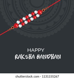 Vector illustration for Happy Raksha Bandhan with Beautiful background for Indian Festival celebration.