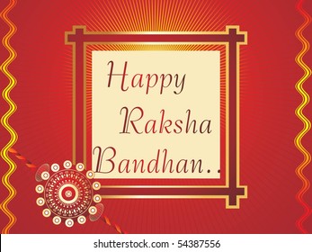 vector illustration for happy rakshabandhan