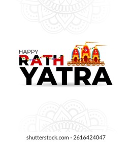 Vector illustration of Happy Ratha Yatra social media template