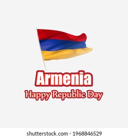 vector illustration for happy republic day -Armenia