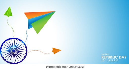 Vector illustration of Happy Republic day concept banner,