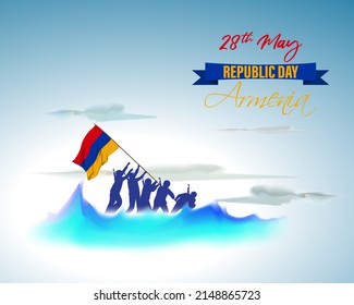 Vector illustration for Happy Republic day Armenia