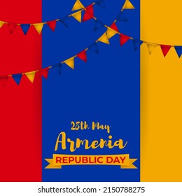 Vector illustration for Happy Republic day Armenia